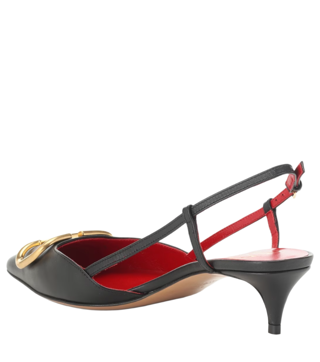 VLOGO leather slingback pumps