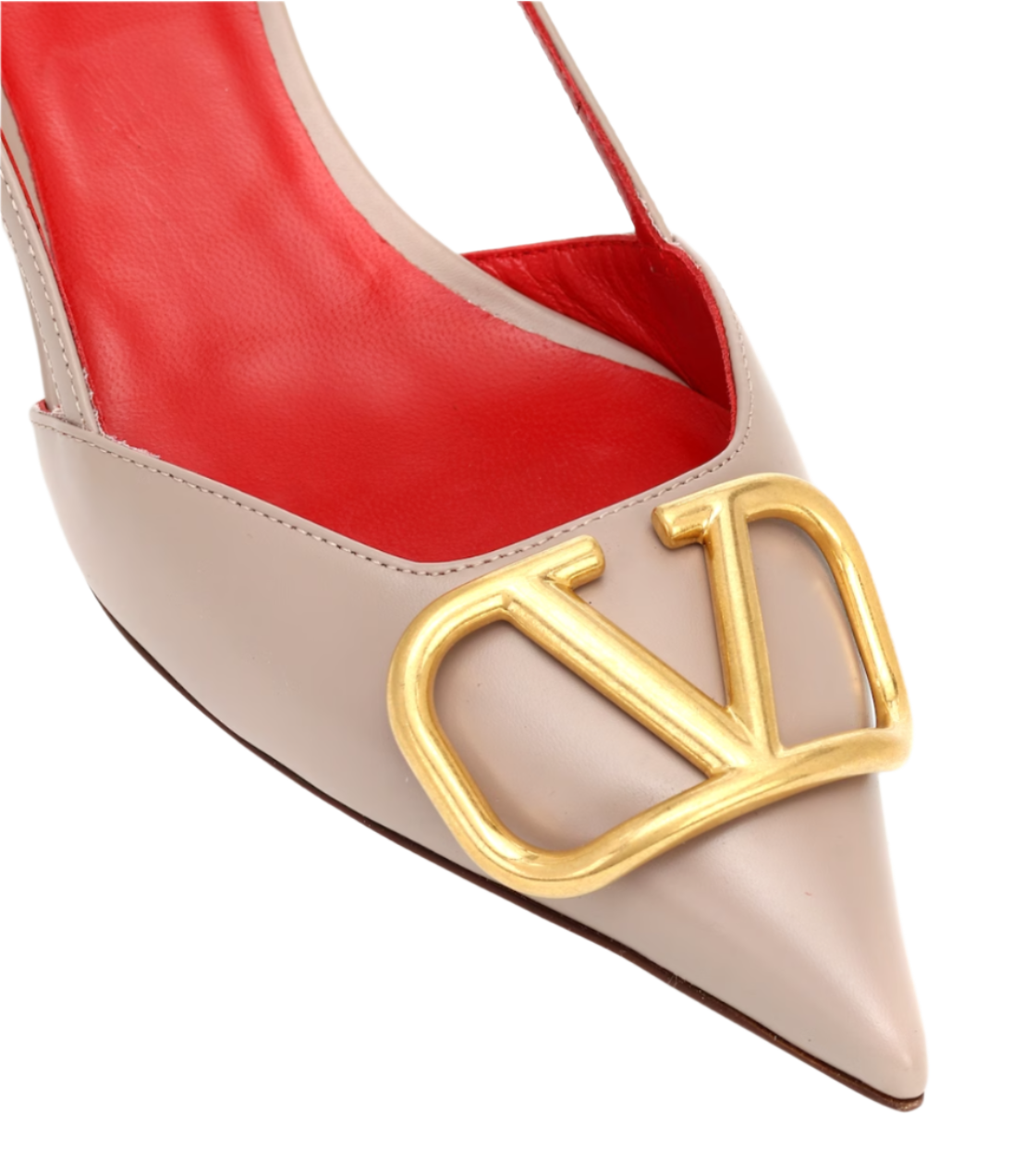 VLOGO leather slingback pumps