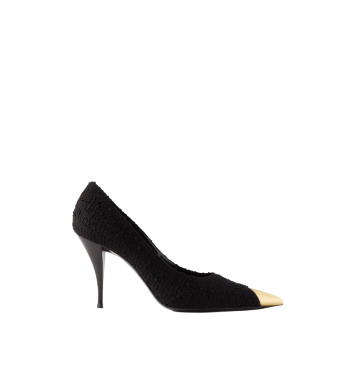 vesper leather-trimmed bouclé pumps