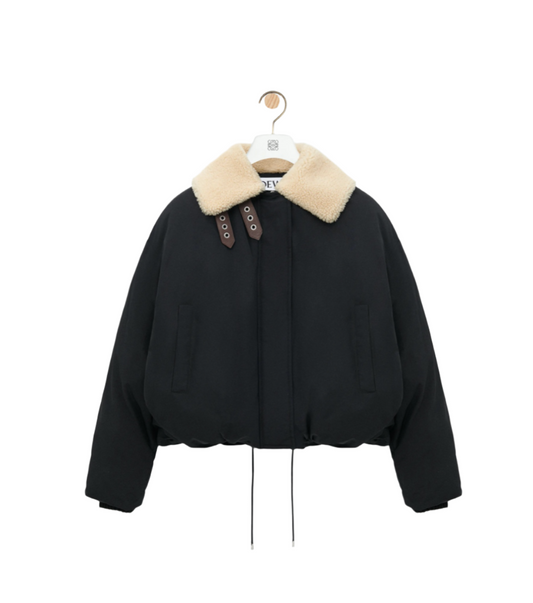 Lamb Collar Belt Cotton Jacket