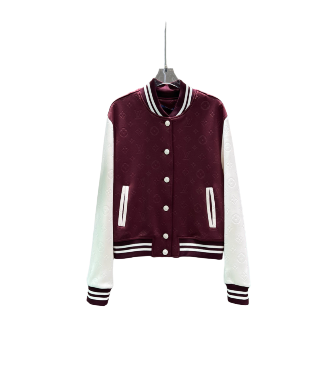 Embossed Raglan Baseball Jacket Set