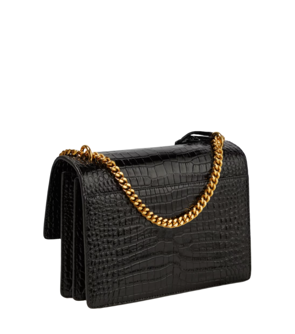 Sunset Medium croc-effect leather shoulder bag