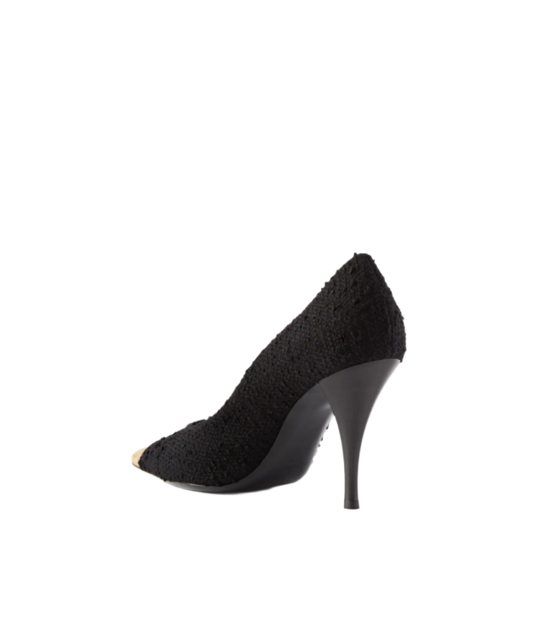 vesper leather-trimmed bouclé pumps