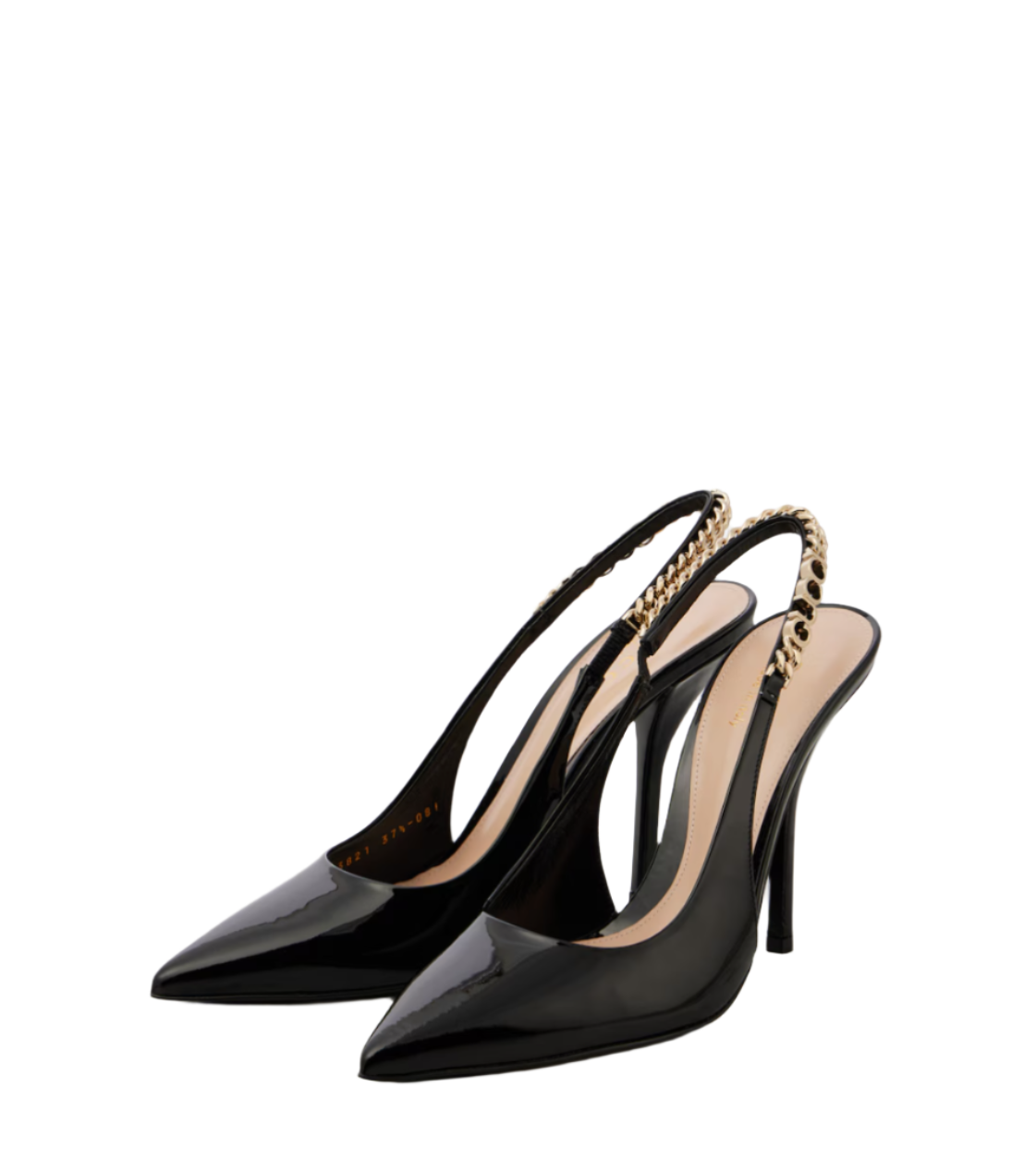 Gucci Signoria patent leather slingback pumps