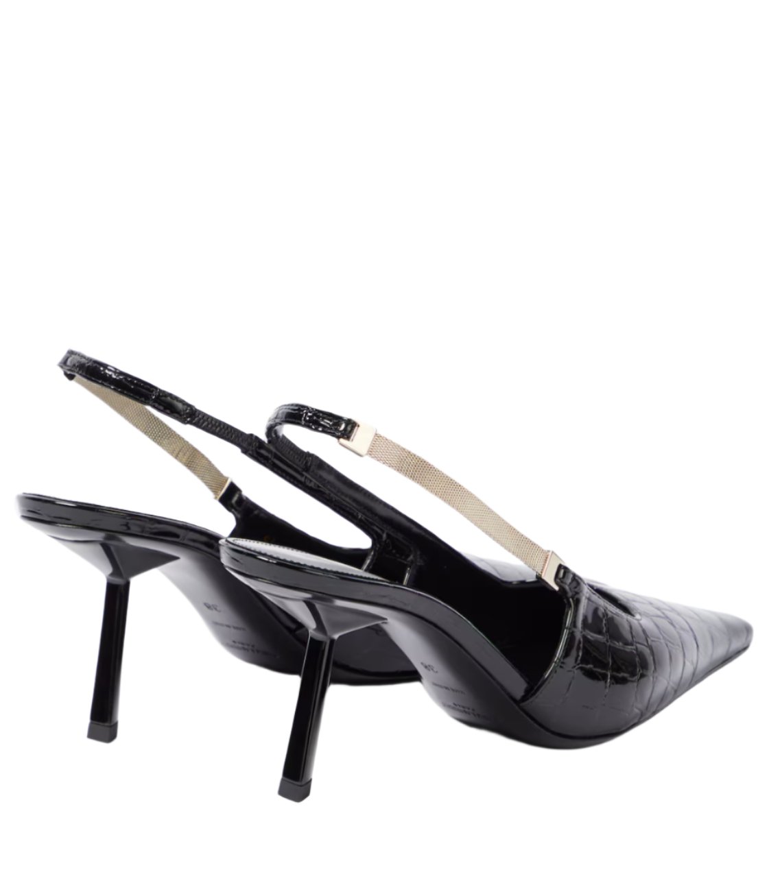 Blake croc - effect leather slingback pumps - AUTHYX