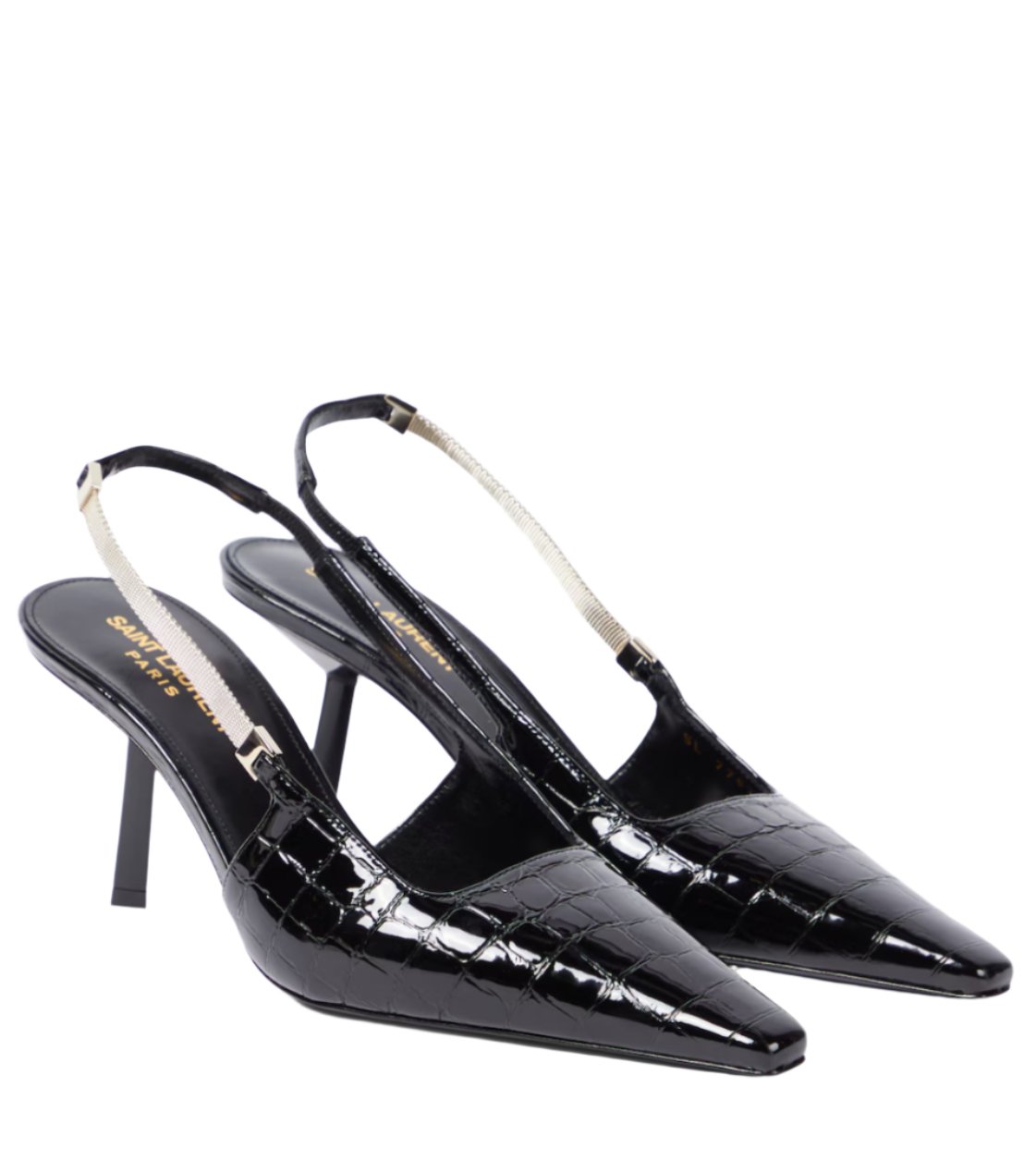 Blake croc - effect leather slingback pumps - AUTHYX