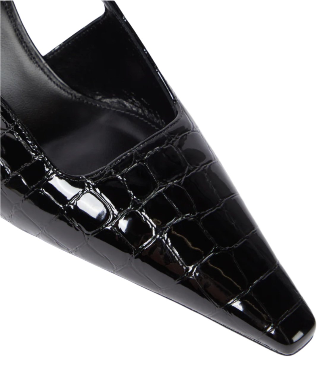 Blake croc - effect leather slingback pumps - AUTHYX