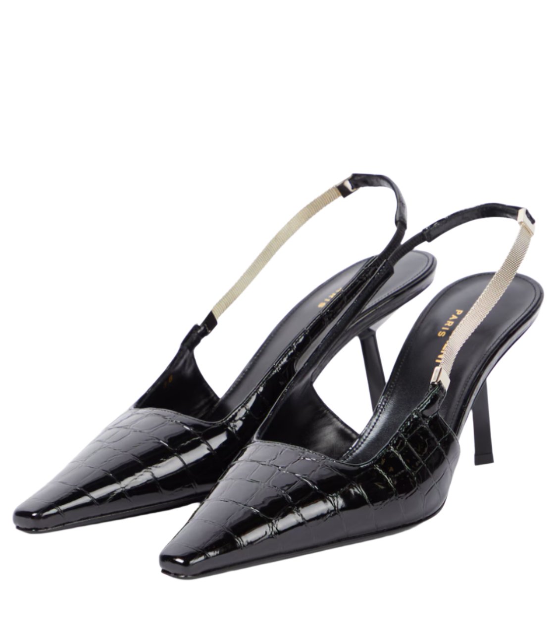 Blake croc - effect leather slingback pumps - AUTHYX