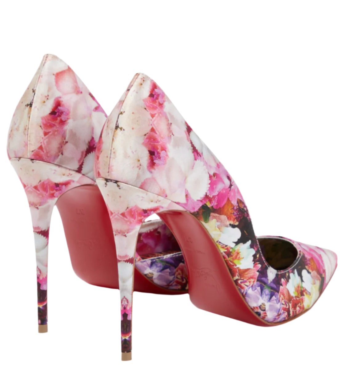 Iriza 100 floral crêpe satin pumps - AUTHYX