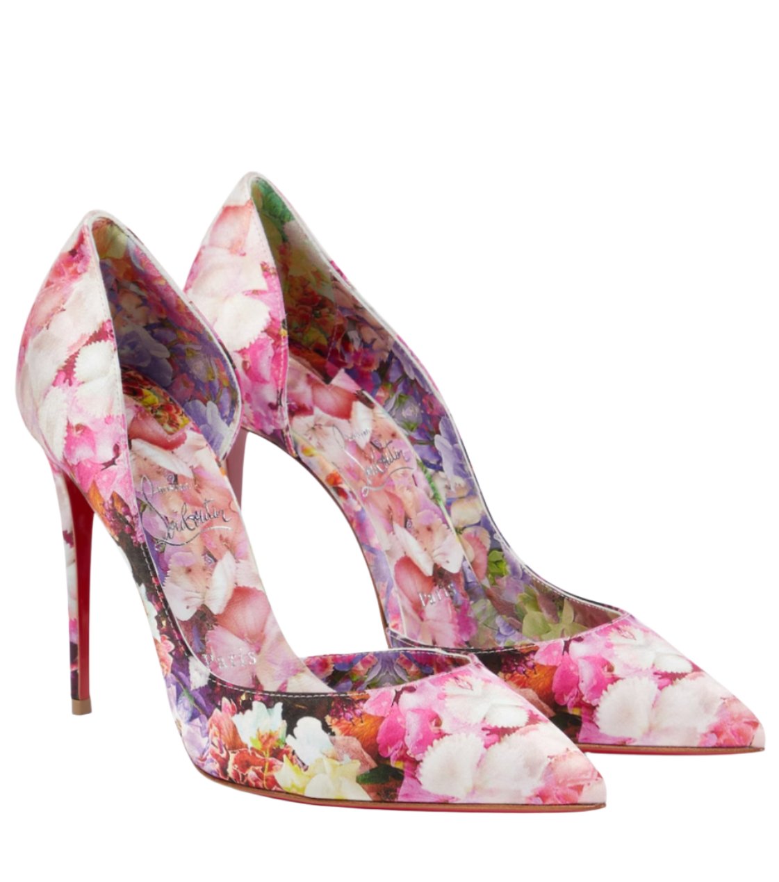 Iriza 100 floral crêpe satin pumps - AUTHYX