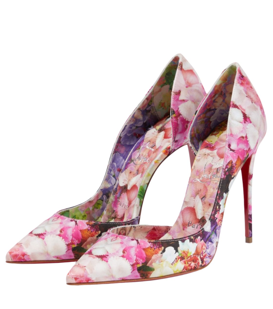 Iriza 100 floral crêpe satin pumps - AUTHYX