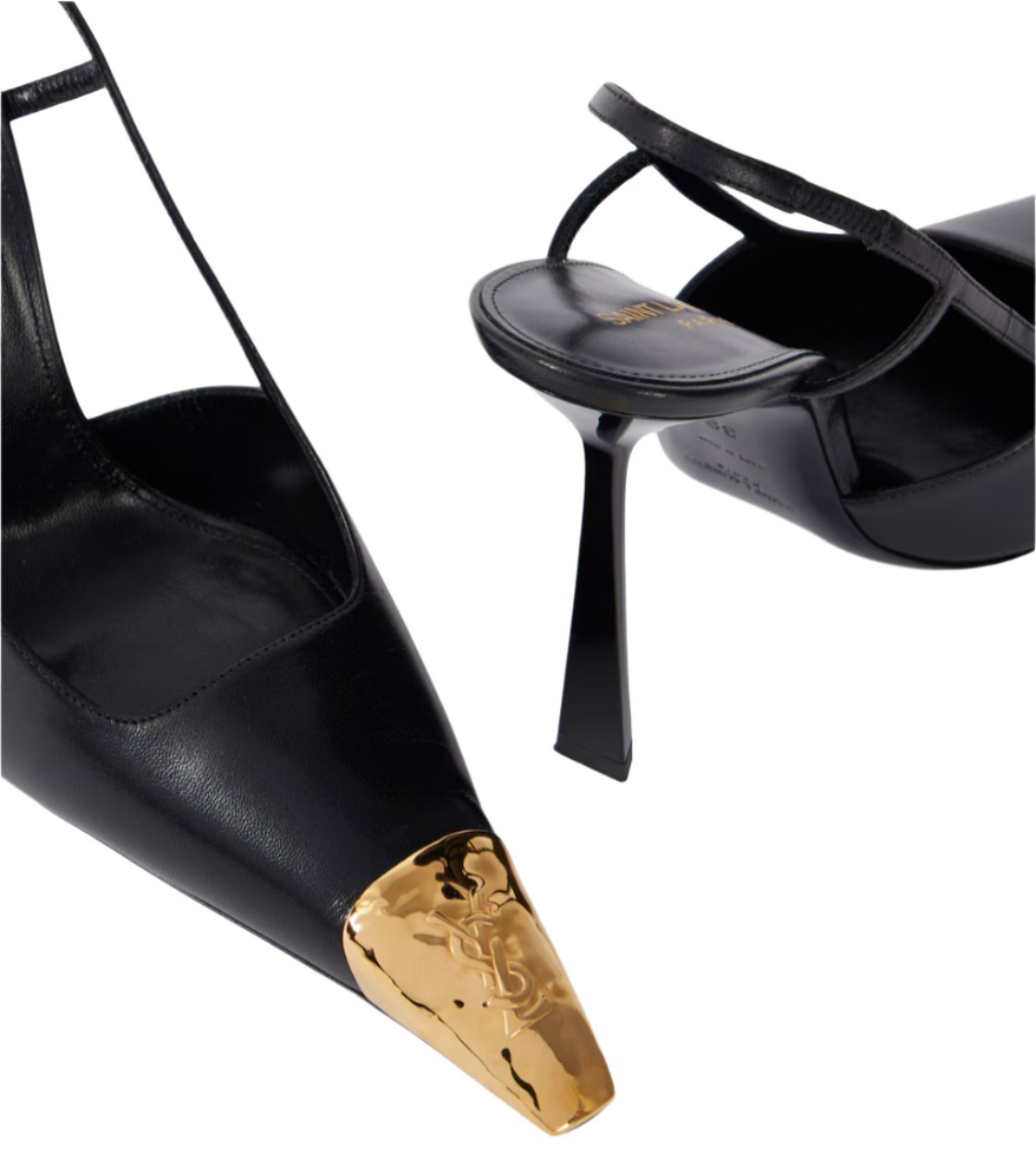 Jeanne 110 leather slingback pumps - AUTHYX